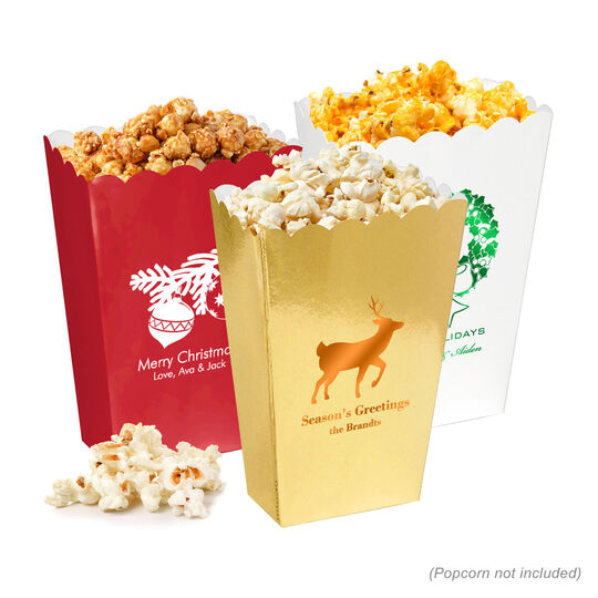Design Your Own Christmas Mini Popcorn Boxes